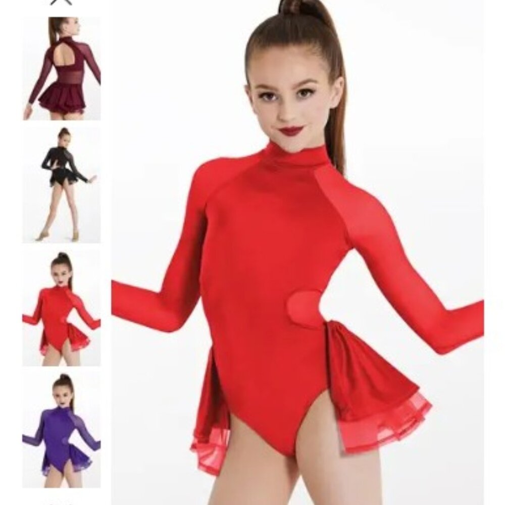 Weissman SH11484 - Lustre Back Bustle Leotard (SA)